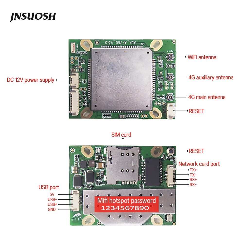 Беспроводная камера видеонаблюдения 3G 4G IP Wi Fi разблокированная для систем PCB