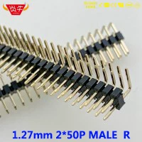 2,0 мм Шаг 1X40P 40PIN разъем однорядные разъемы вертикальный штыревой разъём SMT выдерживает высокие температуры позолоченные