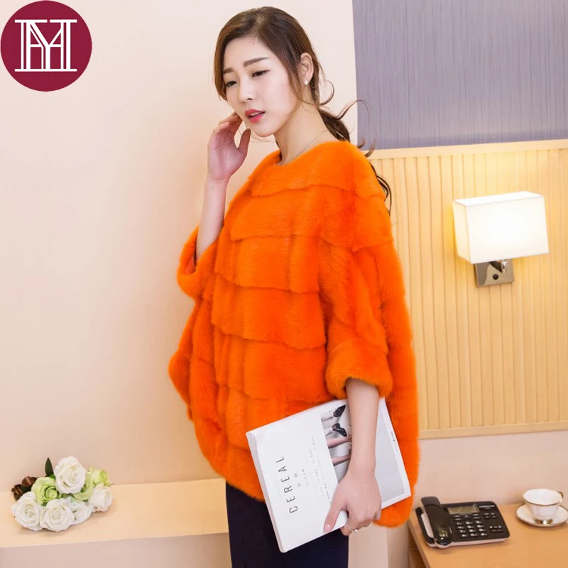 Роскошная женская куртка из 100% натурального меха норки Брендовая шуба высшего