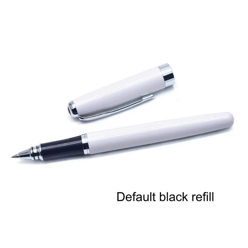 White Pen-Black ink CCCAGYA A201 китайский стиль многоцветный металлический корпус гелевая ручка. Канцелярские принадлежности для офиса и школы, 0,5 мм наконечник для письма металлические подарки ручка - Цвет: White Pen-Black ink