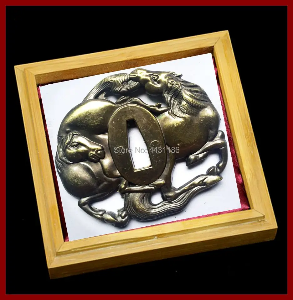 Лошадь TSUBA защита рук японский меч катана DIY фитинги из сплава не отправляется в