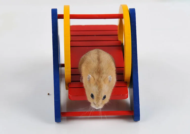 Прекрасная Натуральная деревянная клетка для хомяка игрушка клетки и аксессуары