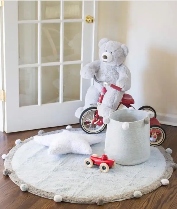 INS/Новый ёмкость для хранения грязной одежды корзина кукол аксессуар с меховыми