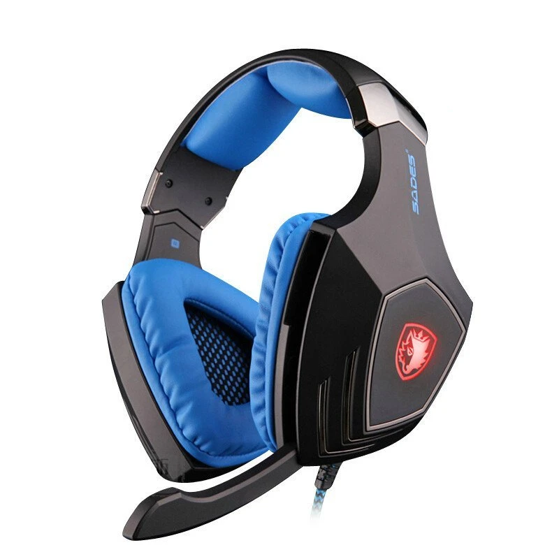 SADES A60 профессии игровая usb гарнитура 7 1 Surround Sound вибрации Функция наушники с