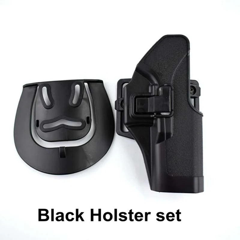 black only holster Черный загар зеленый тактический страйкбол пистолет Глок кобура открытый охотничий ремень пистолет кобура для Glock 17,19, 22,23, 31 - Цвет: black only holster