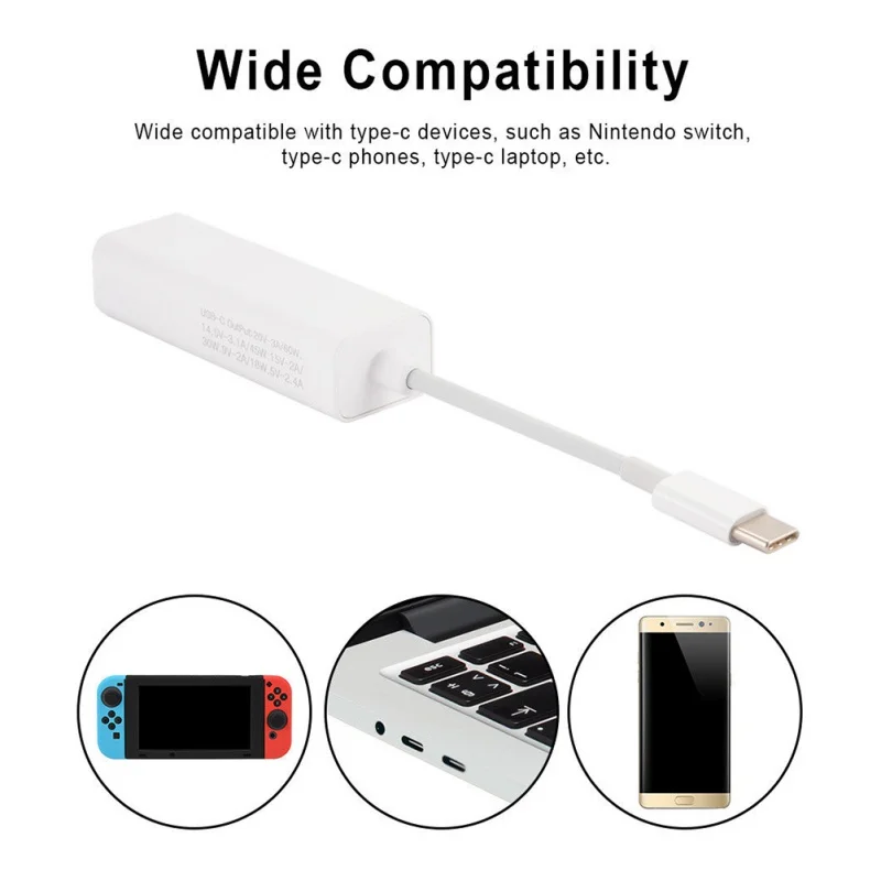 Универсальный Белый USB C Type PD в Magsafe2 высококачественный адаптер конвертер для