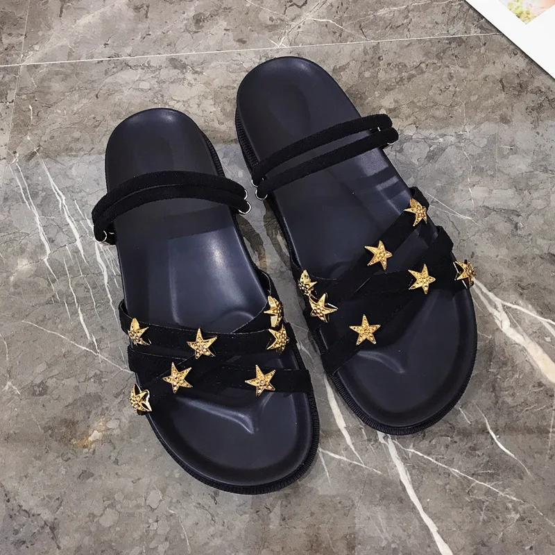 Сандалии женские на платформе с открытым носком модные босоножки плоской