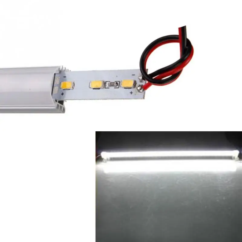 Светильник для шкафа DC 12V светильник для шкафа 50 см 9 Вт 5630 SMD 36 светодиодный s Водонепроницаемая Жесткая светодиодная лента