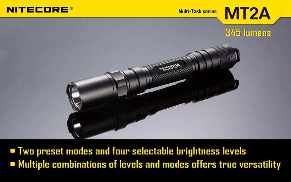 Фонарик Nitecore MT2A светодиодный мини-фонарик с 3 режимами 280 люмен без аккумулятора