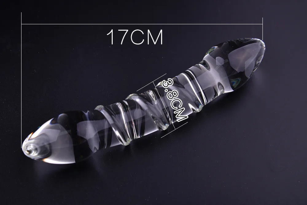 Анальная пробка Стеклянные секс игрушки Водонепроницаемая игрушка дилдо