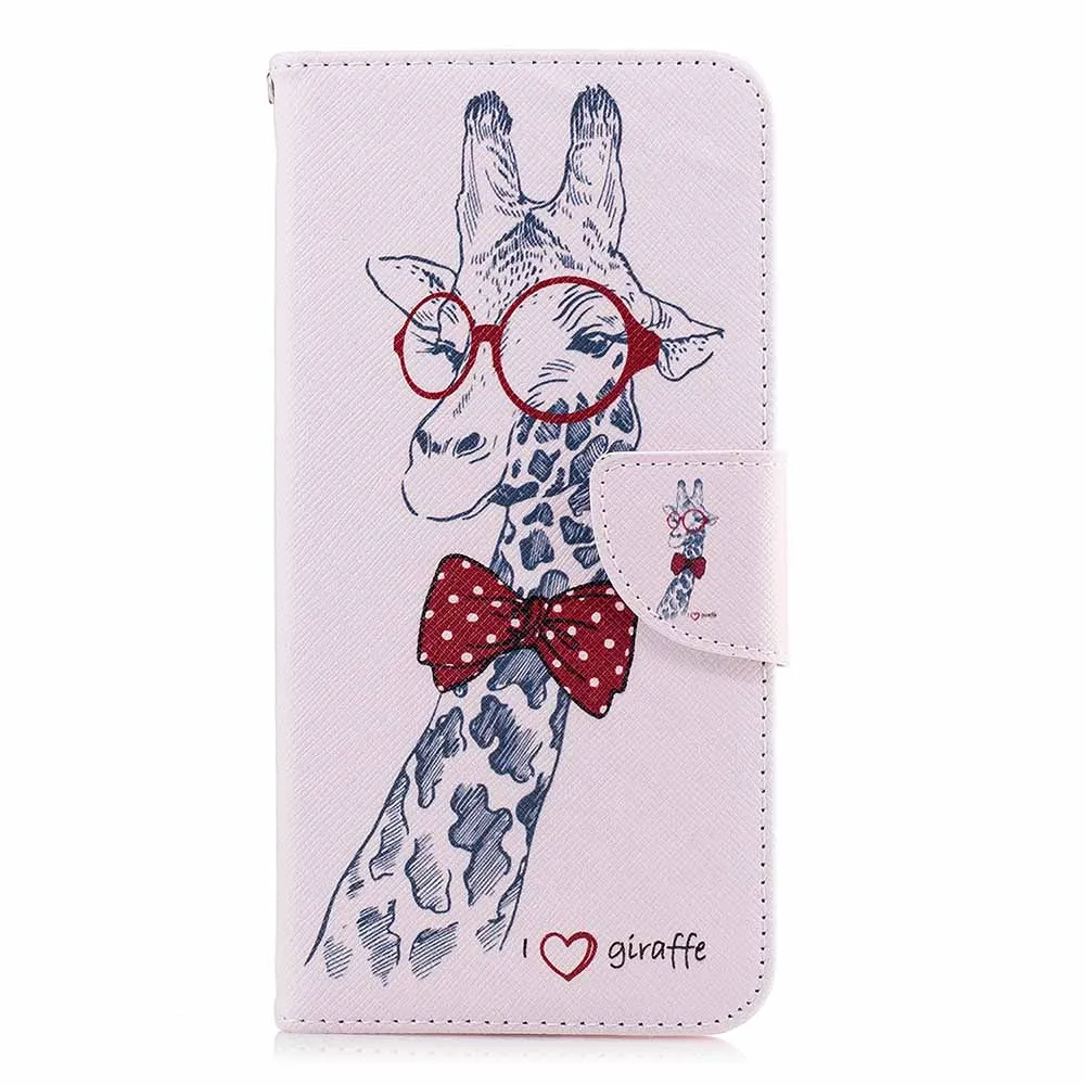 Giraffe Чехол-книжка с бумажником для Honor 7 S DUA-LX2 DUA-L22 чехол 5,45 ''из искусственной кожи Fundas для huawei Honor 7 S 7 S Honor7S чехол B116 - Цвет: Giraffe