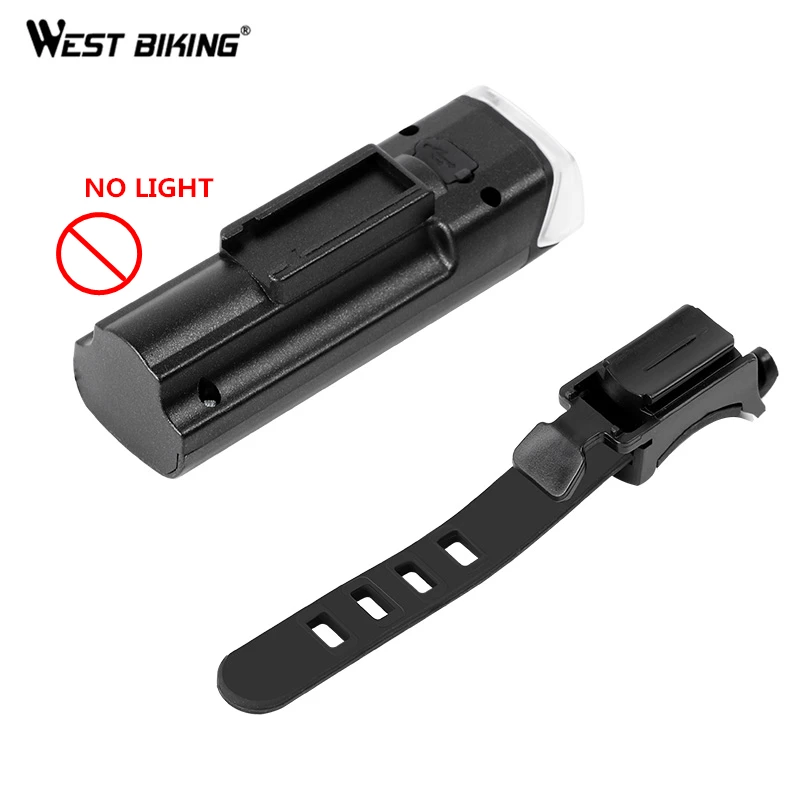 WEST BKING Bike Light Rubber Houlder Detachable Bicycle LED Flashlight Torch Mount Holder Clip Front Lamp Light Clamp Holder