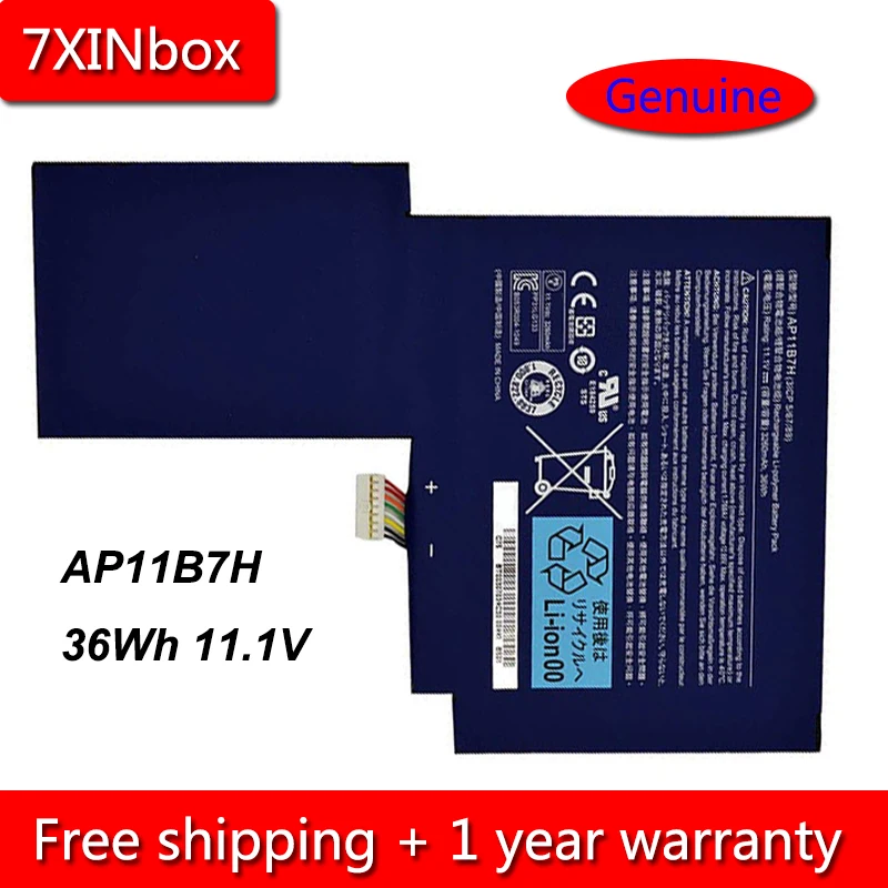 Аккумулятор для ноутбука Acer Iconia W500 W500P W501 BT.00303.024 BT.00307.034 7xinbox 36Wh 11 1 В подлинный AP11B7H