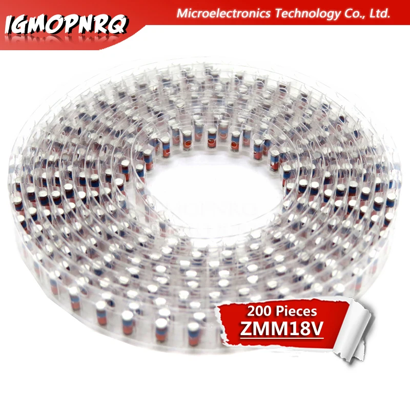 200 шт. ZMM 18V LL34 туннельный диод с поверхностным монтажом посылка 1/2W 0 5 w чип зенеровский диод|Диоды| |