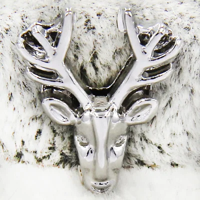 Elk Deer Silver Ювелирные изделия yukam слайдер Хрустальная Стрекоза молния цветок Лось Олень слон Лучшая Мама слайд талисманы хранитель для изготовления сетчатых браслетов - Окраска металла: Elk Deer Silver