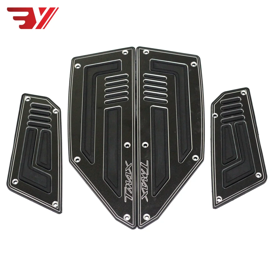 

BYSPRINT T-MAX 530 Front Footrest Footpeg Footboard Steps For Yamaha TMAX 530 2012-2016 2013 2014 2015 Aluminum Rest Plate Pads