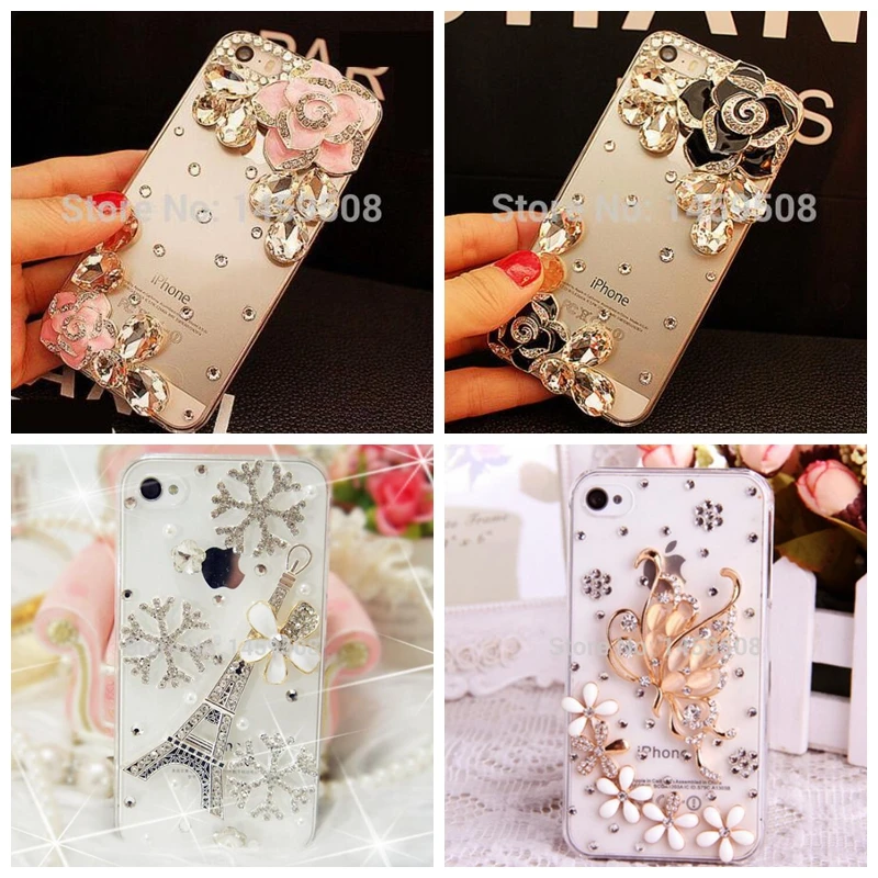 FFor OPPO R9 r9s R11 R11s плюс R15 R17 Pro R15x горный Хрусталь Чехол Diamond Flower крышка кристалл лук