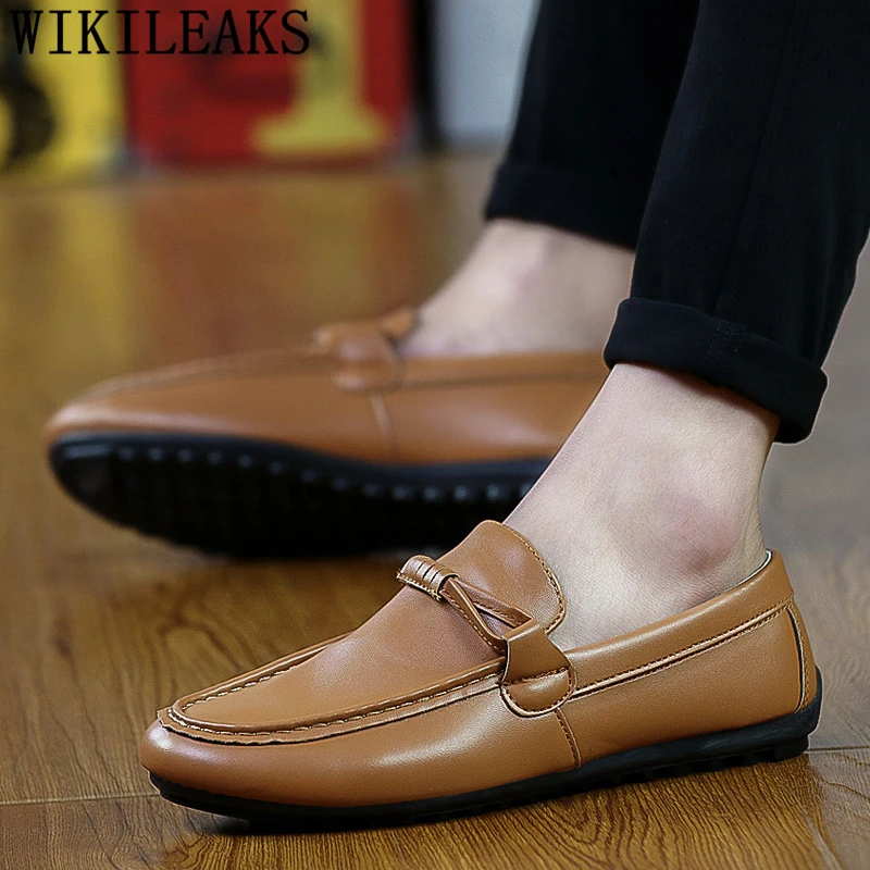 Driving Shoes Casual Leather Men Luxury Brand Designer High Quality Chaussure Homme Tenis Masculino Ayakkabi | Обувь