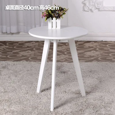 A2 D 40cm H 46cm Модные кофейные столы в стиле Луи, простой креативный чайный столик в Северной Европе, Круглый трехногий Soild деревянная мебель - Цвет: A2 D 40cm H 46cm