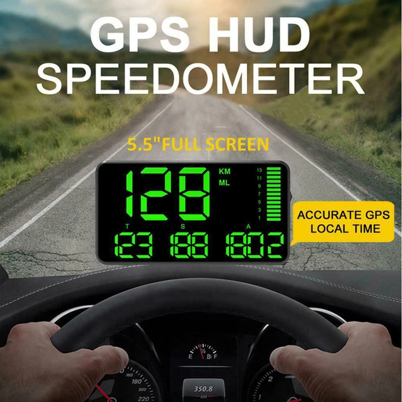 1 шт. Новый C90 GPS HUD спидометр черный 130*72*18 мм DC5V Дисплей устройство скорости