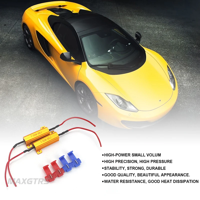 4 шт. Универсальные Автомобильные светодиодные лампы 50 Вт 6 8 Ом|blinker led|blinker light