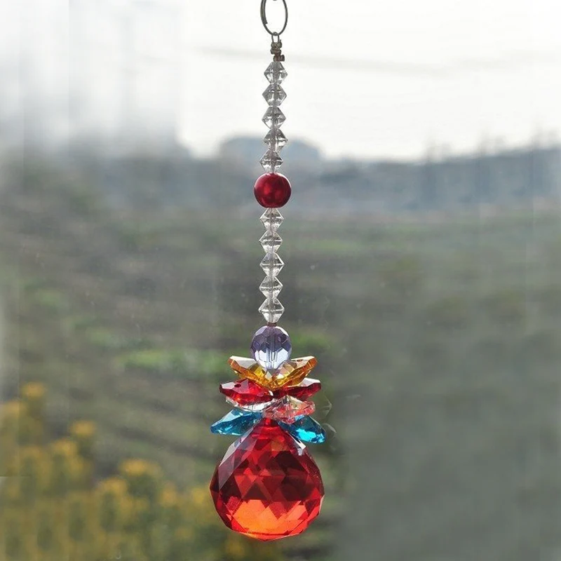1 шт. чакра Хрустальный Ловец Солнца Шар Призма подвеска окно орнамент Радуга