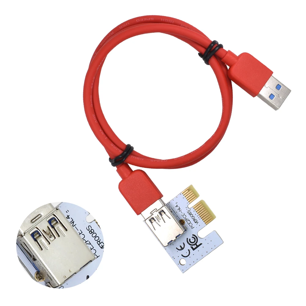 TISHRIC 100 шт. 2018 VER008S Molex 4PIN 15PIN SATA 6PIN 3 в 1 PCIE PCI Express Riser Card 1X to 16X E удлинитель Bitcoin Miner|sata