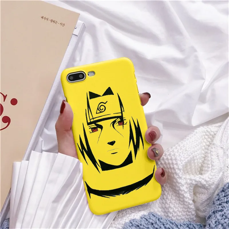 TPU Moda alvio Caso Аниме Наруто для iPhone 7 8 X XR Plus 6 6 s Plus Capa TPU Macio Dos Desenhos Animados Caso de Telefone Coque - Цвет: TPU