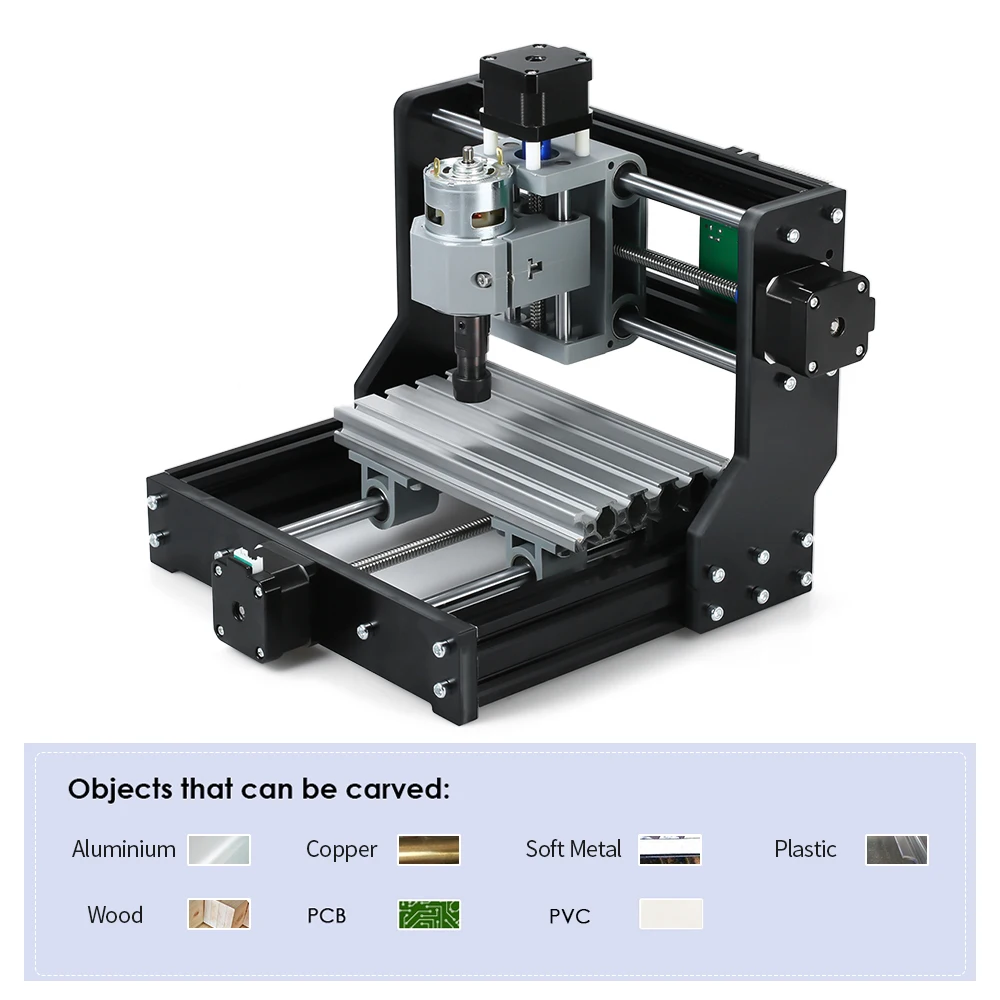 3 оси Маленький гравировальный станок Настольный DIY Мини 1610 Pro CNC резьба машина GRBL контроль мини cnc машина CNC гравер