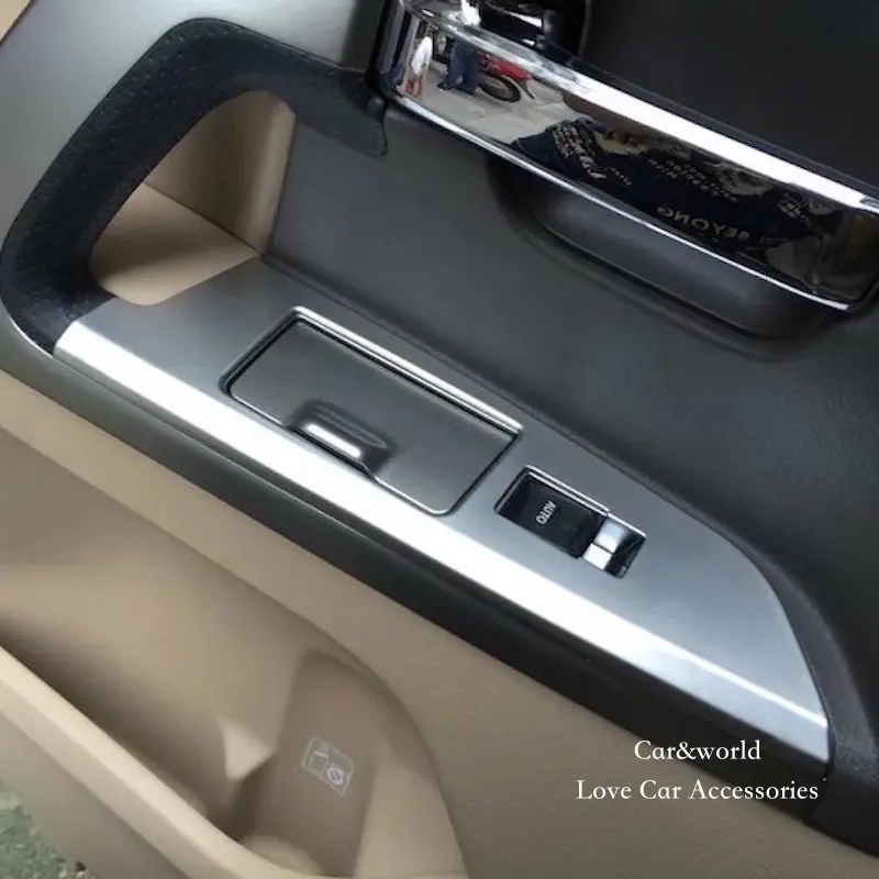 Хромированная внутренняя отделка подлокотника дверь окно кнопка переключения