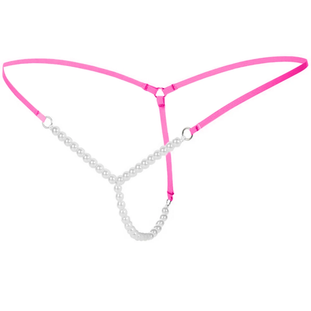 1pc Sexy Pearl G-string Elastic Seamless Briefs Thongs Underwear Nightwear Women's Fashion Panties | Женская одежда