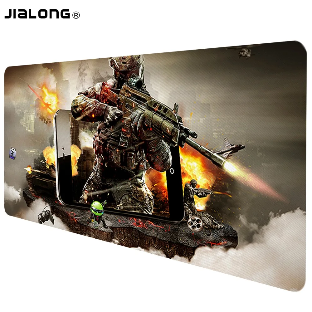 JiaLonG 90x40 см XL большой игровой коврик для мыши компьютерный геймер CS GO клавиатура