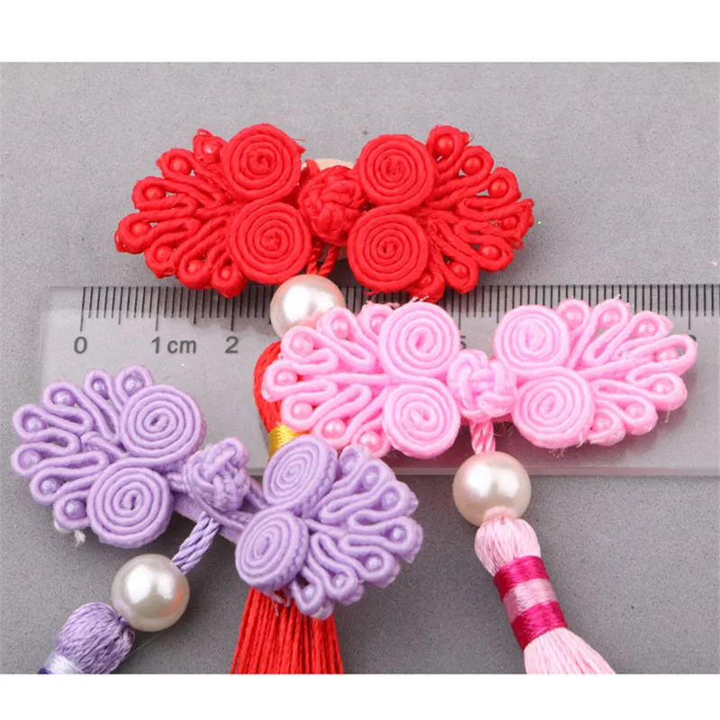 diy children's gril hair accessories handmade girls Hanfu head flower hairpin clothing ornament headwear garment button sticker |