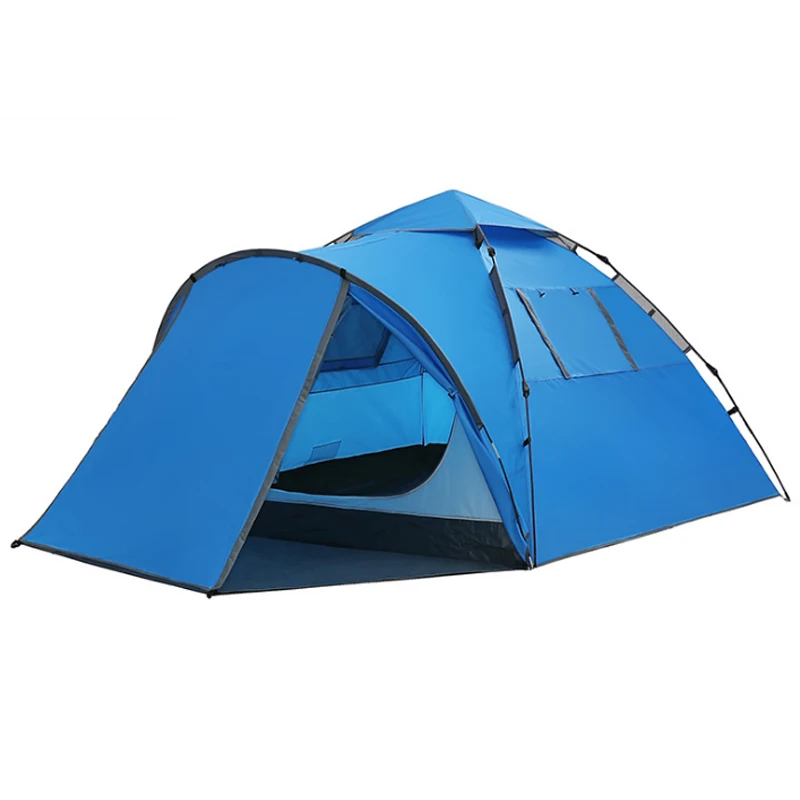 

Туристическая палатка на 3-4 человек, автоматическая двухслойная, с защитой от дождя, одна комната, один зал, семейный вождение