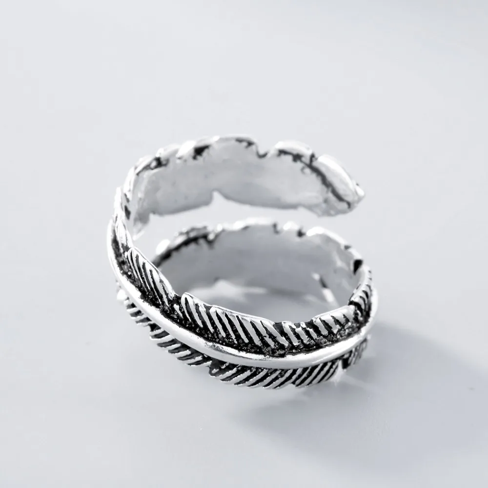 Todorova Do The Old Feather Открытые Кольца для женщин старинный стиль леди гипоаллергенно ювелирные изделия