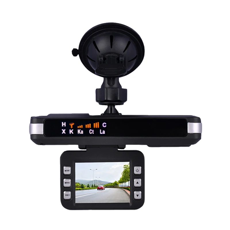 360 Degree Full Band K Ka X Anti Police Speed Gun English/Russian Voice HD 720p 2 In 1 Dash Camera Radar Detector with Car Dvr | Автомобили