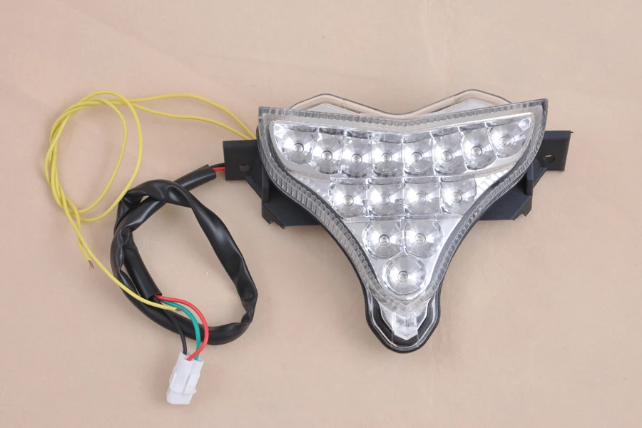 

Motorcycle ABS LED Rear Tail Light Turn Signal Clear For Yamaha R1 2009-2010 09 10 [TL45]