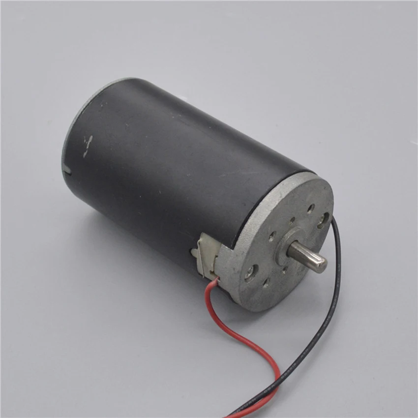 

DC12V 4950RPM 55W Replaceable Carbon Brush Micro Motor Double Shaft NMB Ball Bearing Permanent Magnetic Large Torque Mute Motor
