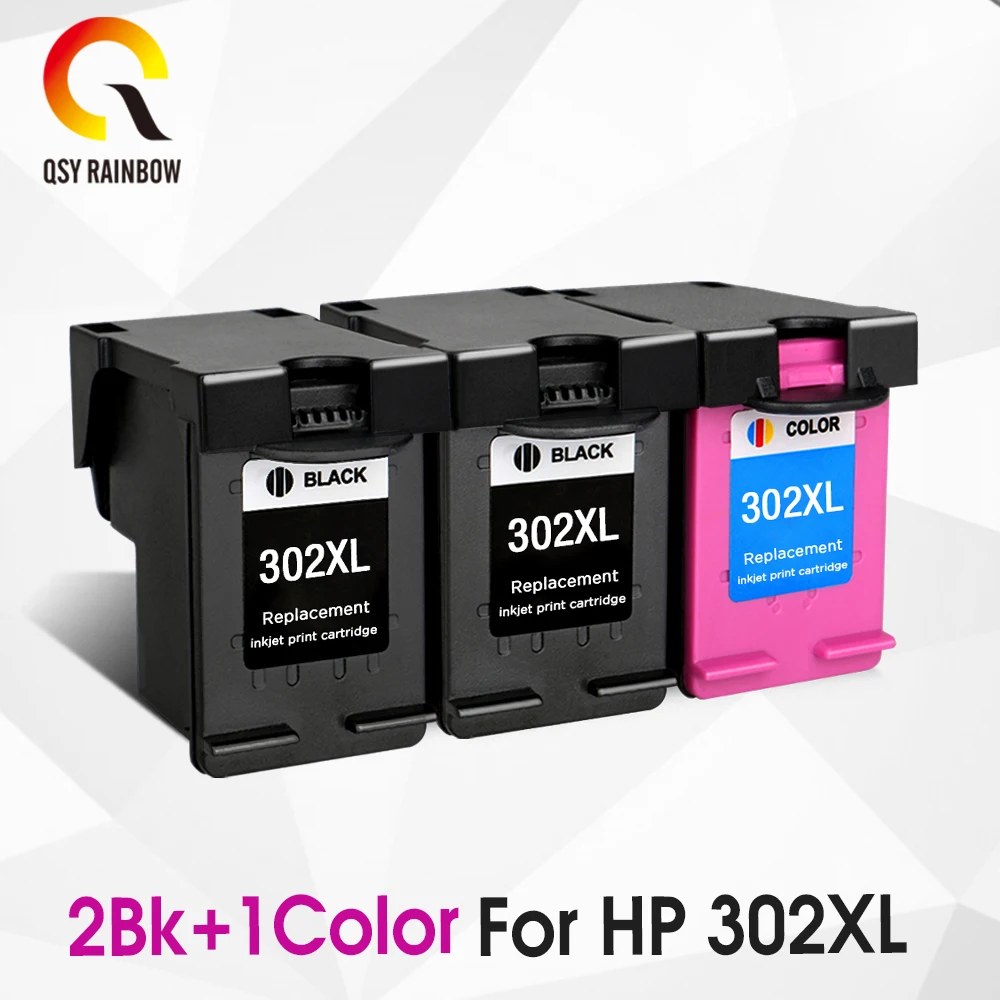 2bk 1color CMYK Supplies 302XL 302 совместимый картридж с чернилами Замена для hp 302 hp 302 XL чернильный картридж для hp deskjet 2130 картридж - Цвет: 2bk 1color