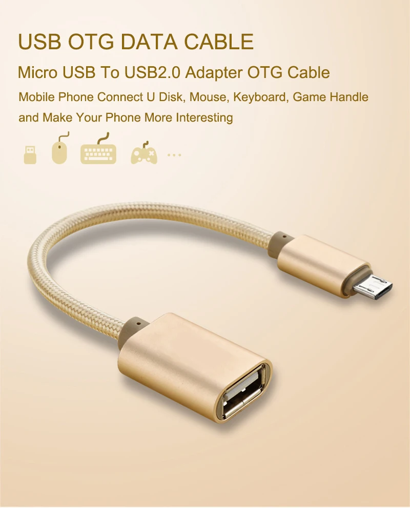 Адаптер с разъемами микро usbи USB 2 0 OTG конвертер кабель для Android Galaxy S3/4 S5 планшет Xiaomi
