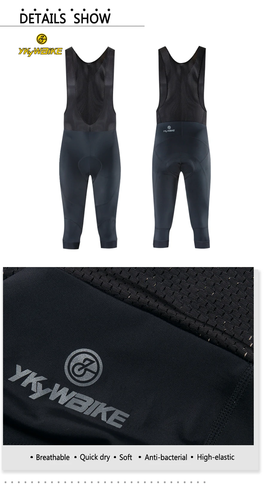 YKYWBIKE, мужские велосипедные 3/4, короткие штаны, Ropa Ciclismo, MTB, велосипед, шоссейные, велосипедные колготки, мягкие, велосипедные шорты