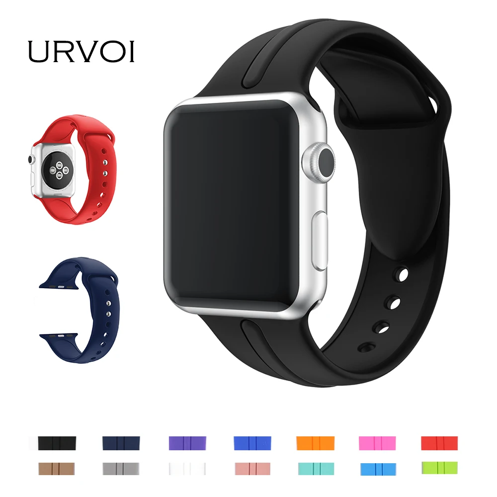Urvoi спортивный ремешок для Apple Watch Series 1 2 группы Ultraman силиконовый iwatch тренировки