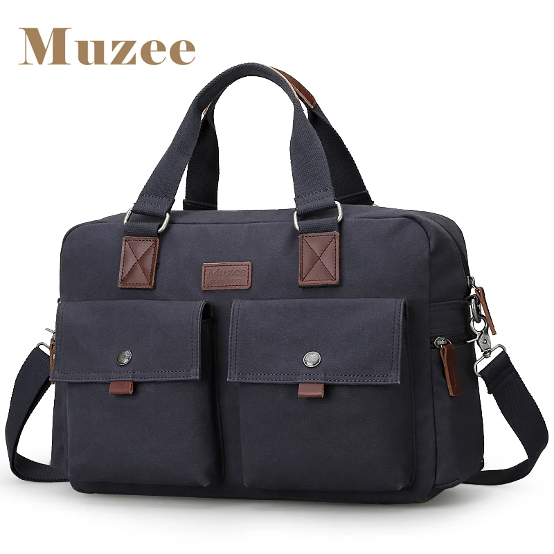 Muzee 2020 Большой Вместительный портфель сумка подходит для 15 6 дюймового ноутбука