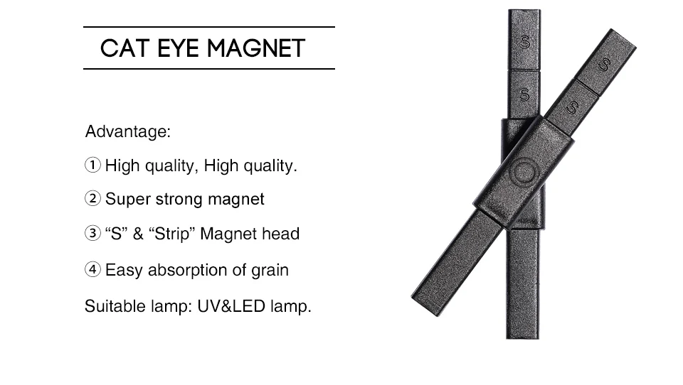 Vrenmol Stijlen 3D кошачий глаз Magneet Stok Mixes форма магический Маникюрный Инструмент 3D эффект сильный двуглавый Магнит набор