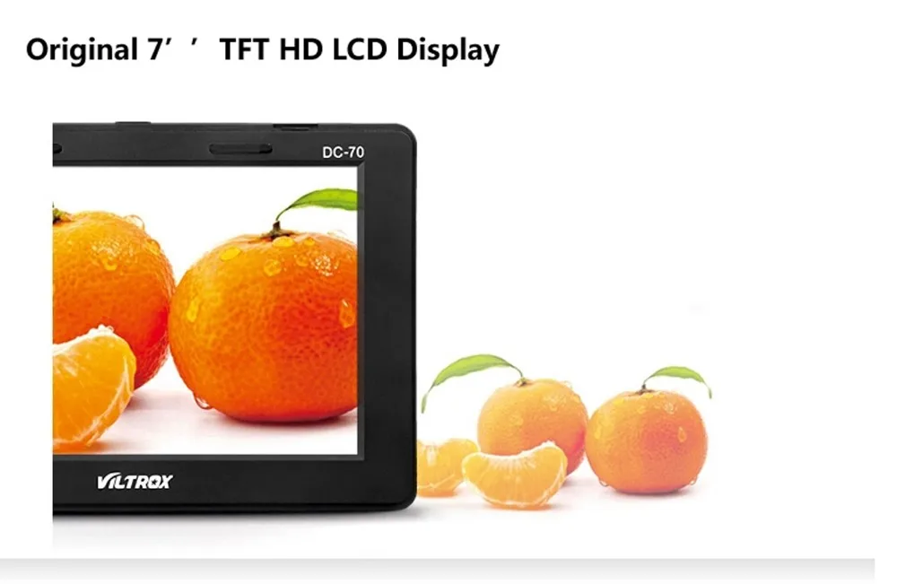 Viltrox DC-70II " 4 к ЖК-монитор для камеры видео HDMI AV вход 1024*600 дисплей для Canon Nikon BMMCC DSLR