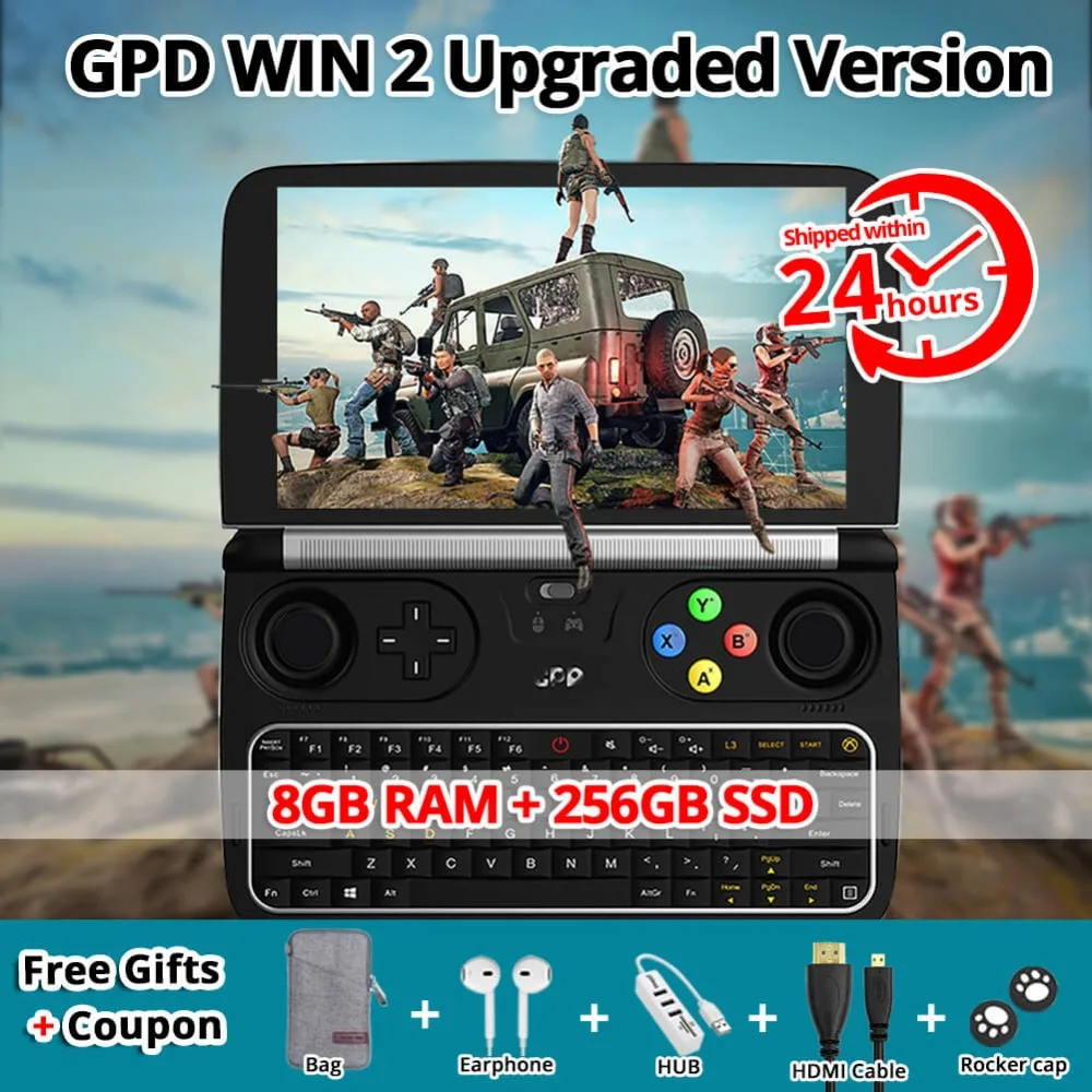 Оригинальный GPD WIN 2 геймпад планшетный ПК Intel Core m3 7Y30 4 ядра 6 0 &quot1280*720 Windows 10 8 Гб 128/256