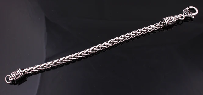 Оптовая продажа антикварная Посеребренная цепочка для браслета из звеньев