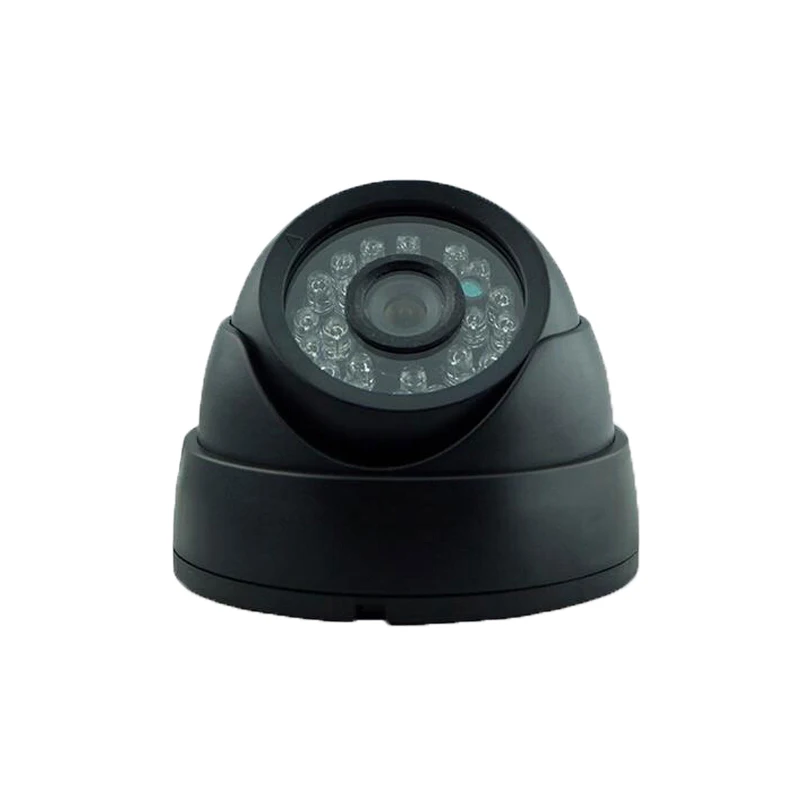 CMOS 600TVL CCTV черный пластиковый купол безопасности Камера 24IR светодиодный Indoor