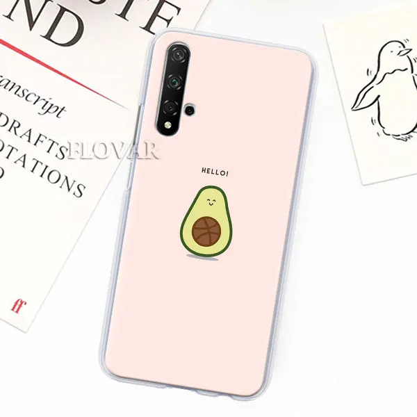 012 Забавный чехол для телефона Tumblr avocado s для Honor 9 10 Lite 20 Pro 8X 8A 8C 8S Y7 Y9 View 20, Жесткий Чехол из поликарбоната - Цвет: 012