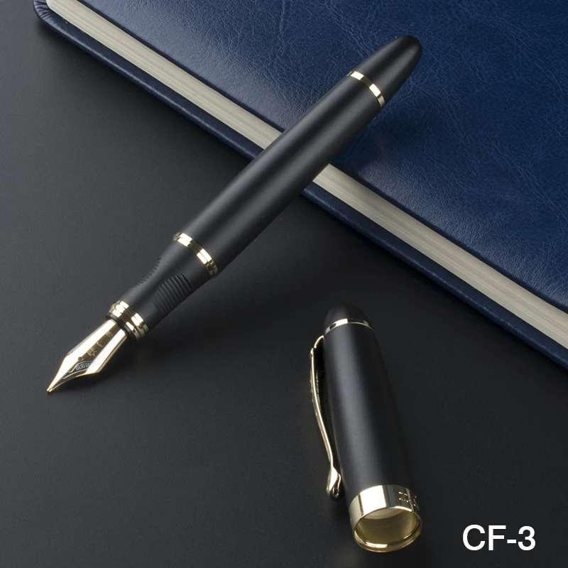 

Ручка перьевая Jinhao X450 с матовым золотым зажимом, 0,5 мм перо из иридии, металлическая ручка, ручки с чернилами